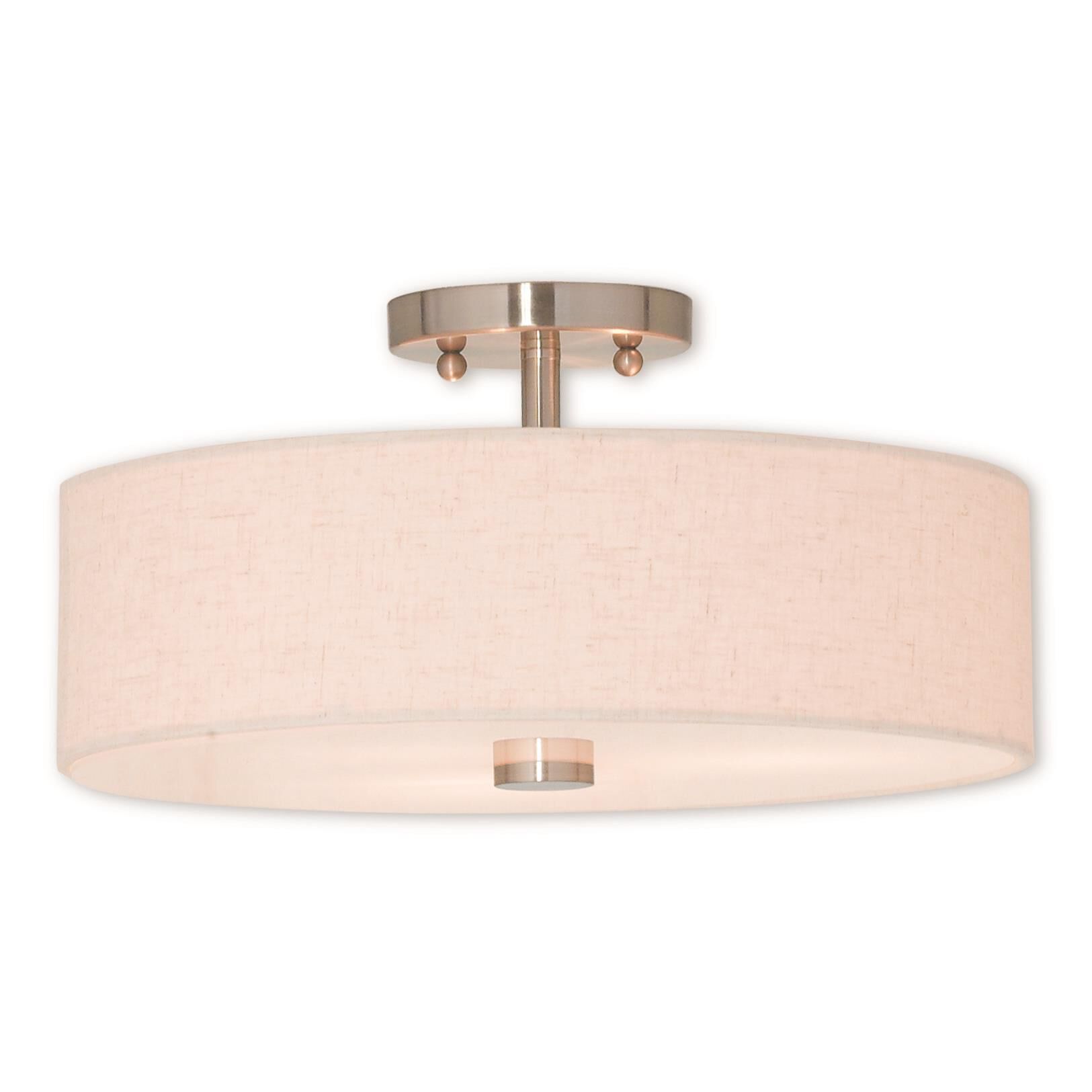 Monroe 15 Inch Semi Flush Mount by Livex Lighting